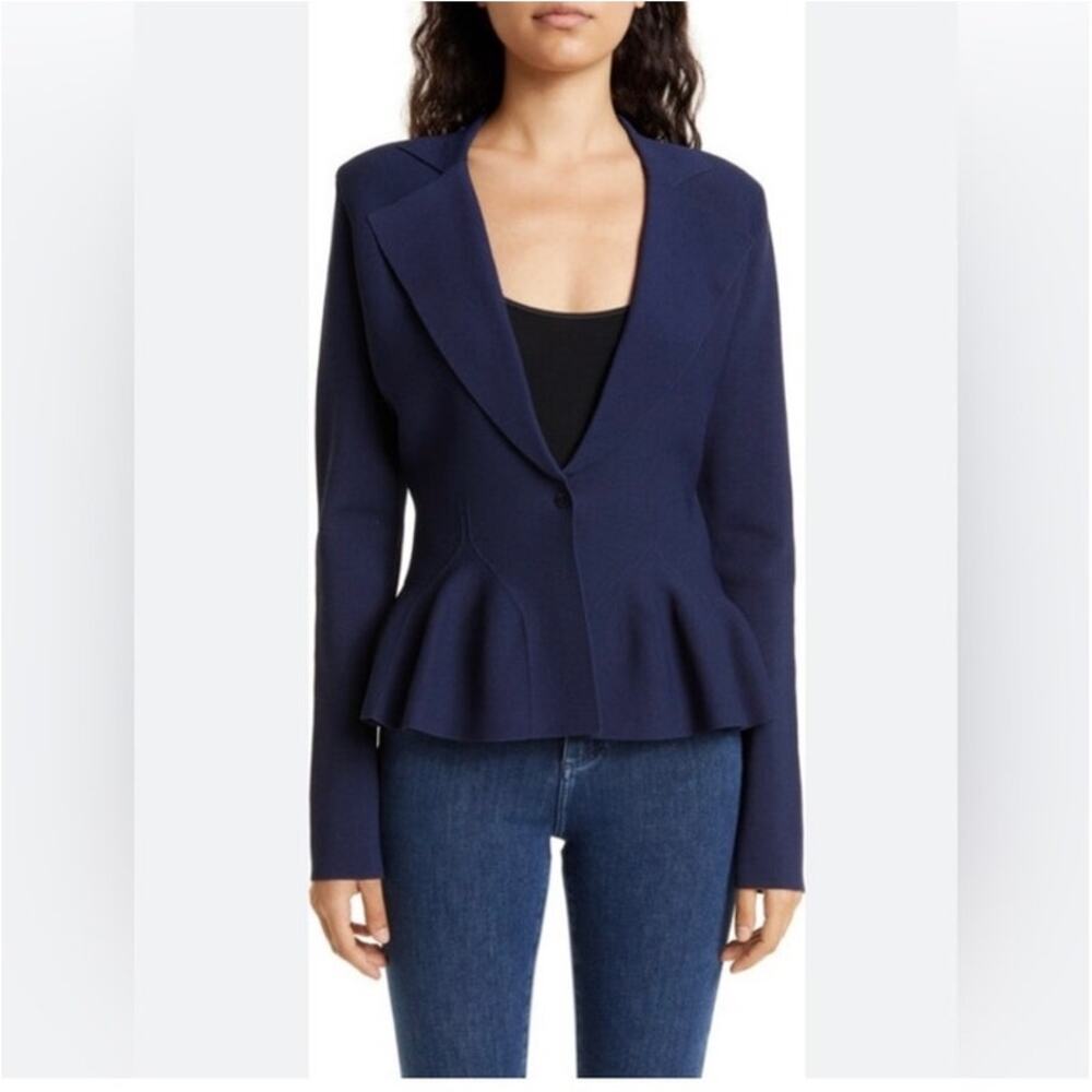 Ted Baker Navy Peplum Jacket